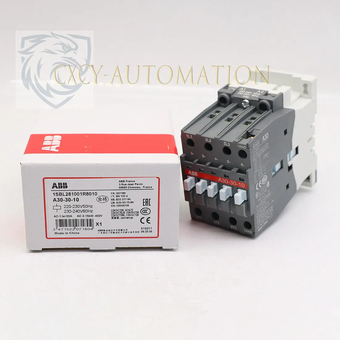 

Brand New ABB A30-30-10 AC220V AC Contactor IN BOX 1Pcs.