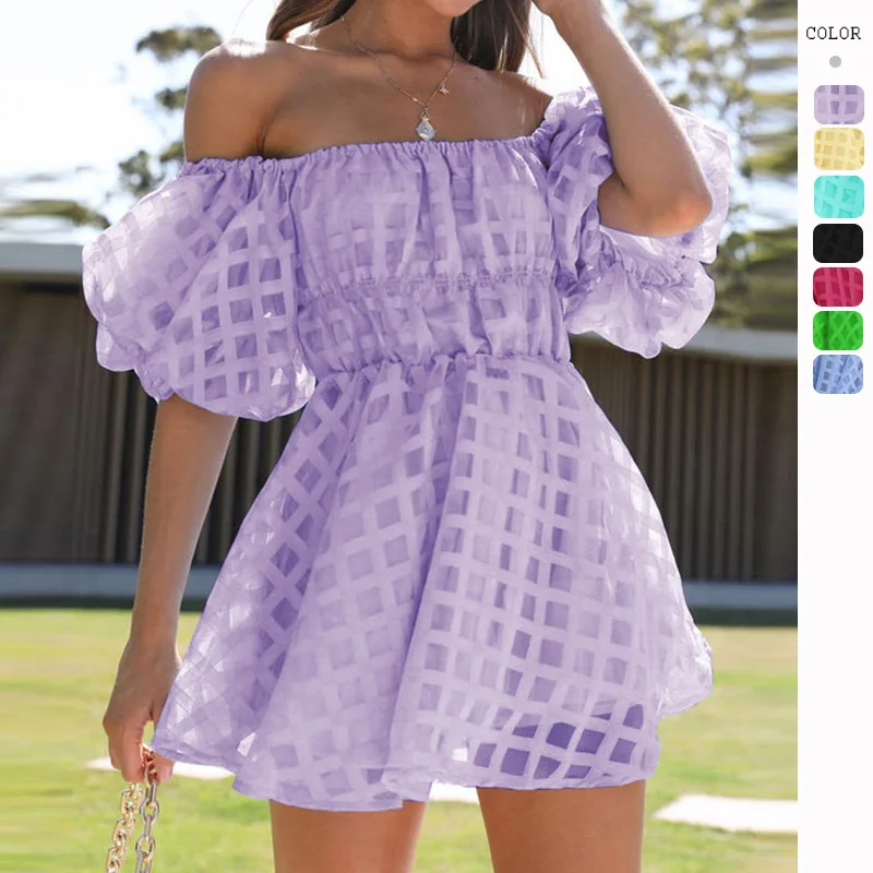 European and American women's hot sale 2023 summer new sexy high-waisted one-shoulder fashion short dress women
European and American women's hot sale 2023 summer new sexy high-waisted one-shoulder fashion short dress women