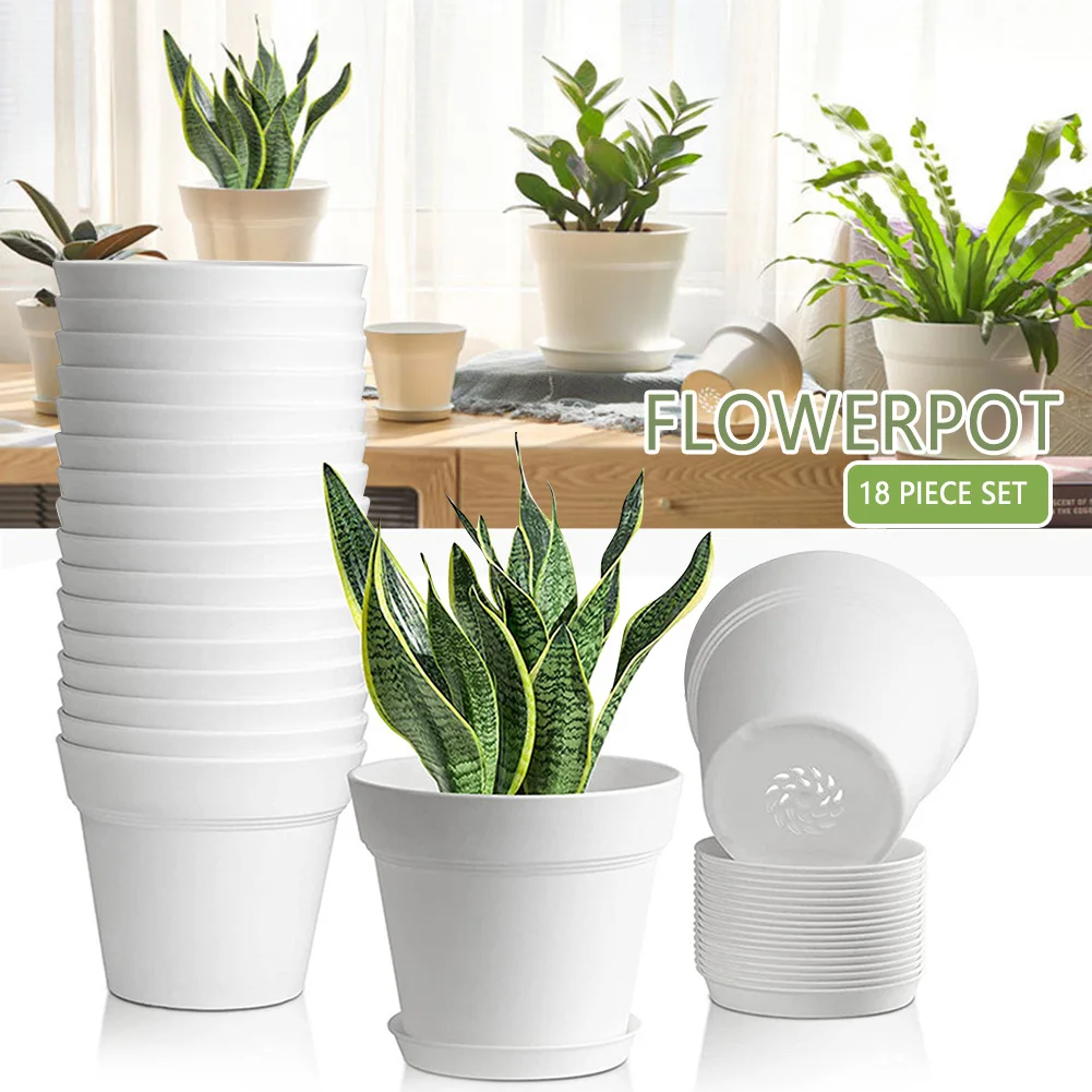 18Pcs 4 inch Planting Pots Plastic Seedling Tray Plant Transplant Pots For Transplanting Vegetable and Flower Seedlings
18Pcs 4 inch Planting Pots Plastic Seedling Tray Plant Transplant Pots For Transplanting Vegetable and Flower Seedlings