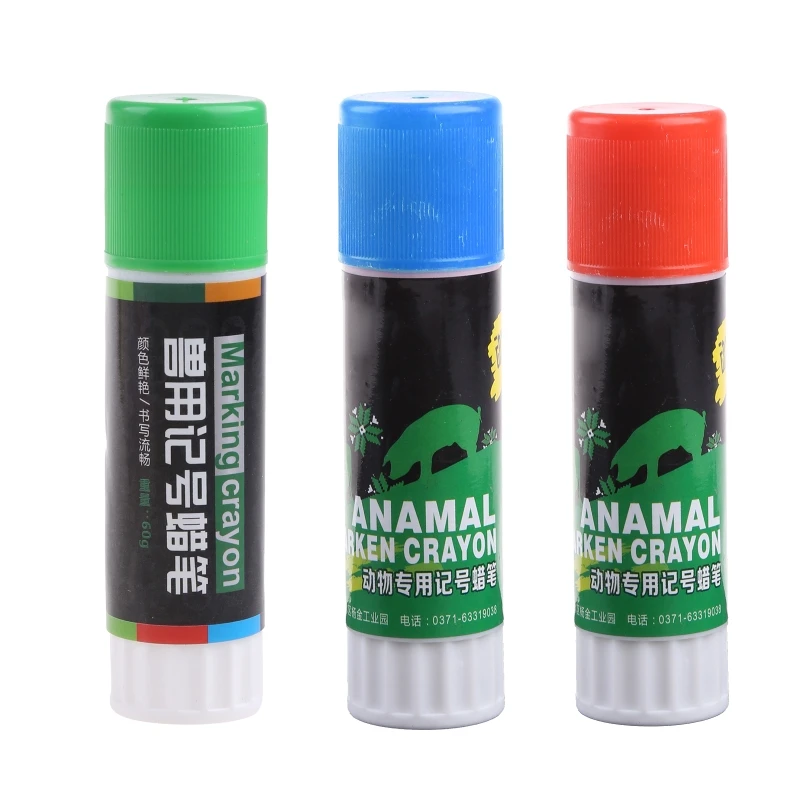 

Pet Crayon for Pet Animal Vaccination Cow Sheep Goat Cattle Pig Breeding Flat Broad Tip Crayon Marker 60g/2.11ounce