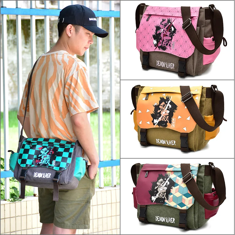 New Demon Slayer Schoolbag Kamado Tanjirou Zenitsu Hashibira Agatsuma Printed Canvas Cosplay Costumes Knapsack Anime Backpack
New Demon Slayer Schoolbag Kamado Tanjirou Zenitsu Hashibira Agatsuma Printed Canvas Cosplay Costumes Knapsack Anime Backpack