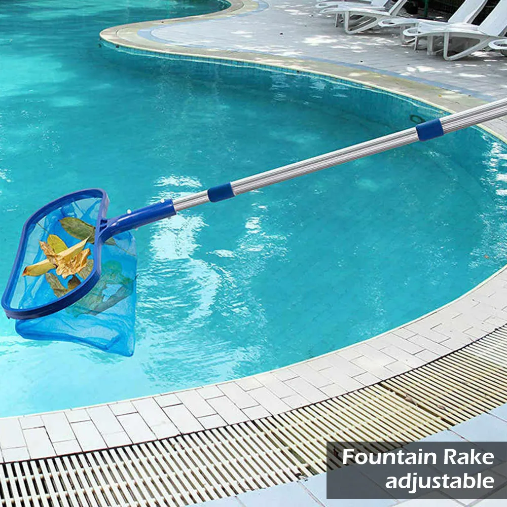 Pool Leaf Net Telescopic Fine Mesh Pool Leaf Skimmer Portable Handheld Skimmer Rake Pool Cleaning Tool for Swimming Pool Pond
Pool Leaf Net Telescopic Fine Mesh Pool Leaf Skimmer Portable Handheld Skimmer Rake Pool Cleaning Tool for Swimming Pool Pond