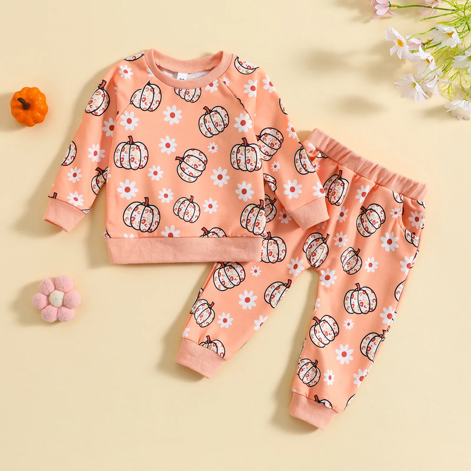 Pumpkin Flower Printed Hoodie Set Autumn and Winter Girls' Blouse and Trousers Two-piece Set Kids Clothes Girls Baby Clothes
Pumpkin Flower Printed Hoodie Set Autumn and Winter Girls' Blouse and Trousers Two-piece Set Kids Clothes Girls Baby Clothes