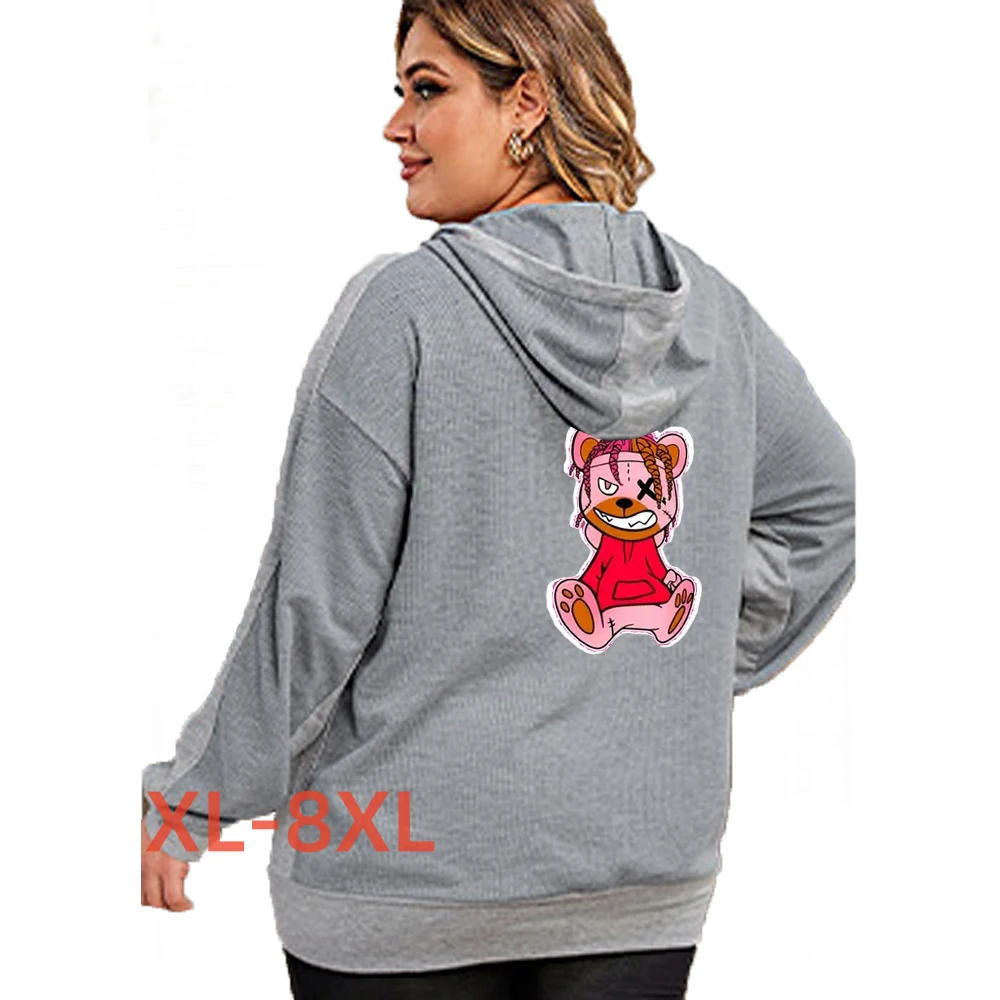 

Plus Size 4xl 5xl 6xl 7xl 8xl Jacket Winter for Women Bear Print Kurtki Zimowe Damskie Abrigos Dama Winter Outwears