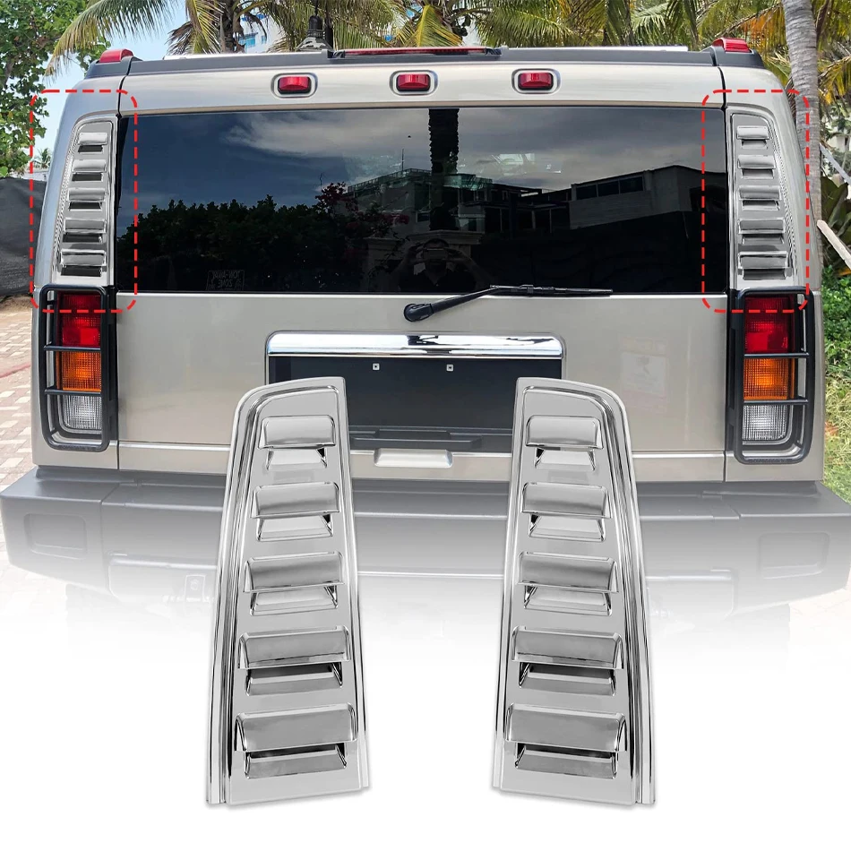 MingXing Rear Upper Tail Light Lamp Vent Cover Guard Trim Chrome Exterior Accessories for Hummer H2 2003-2009
MingXing Rear Upper Tail Light Lamp Vent Cover Guard Trim Chrome Exterior Accessories for Hummer H2 2003-2009