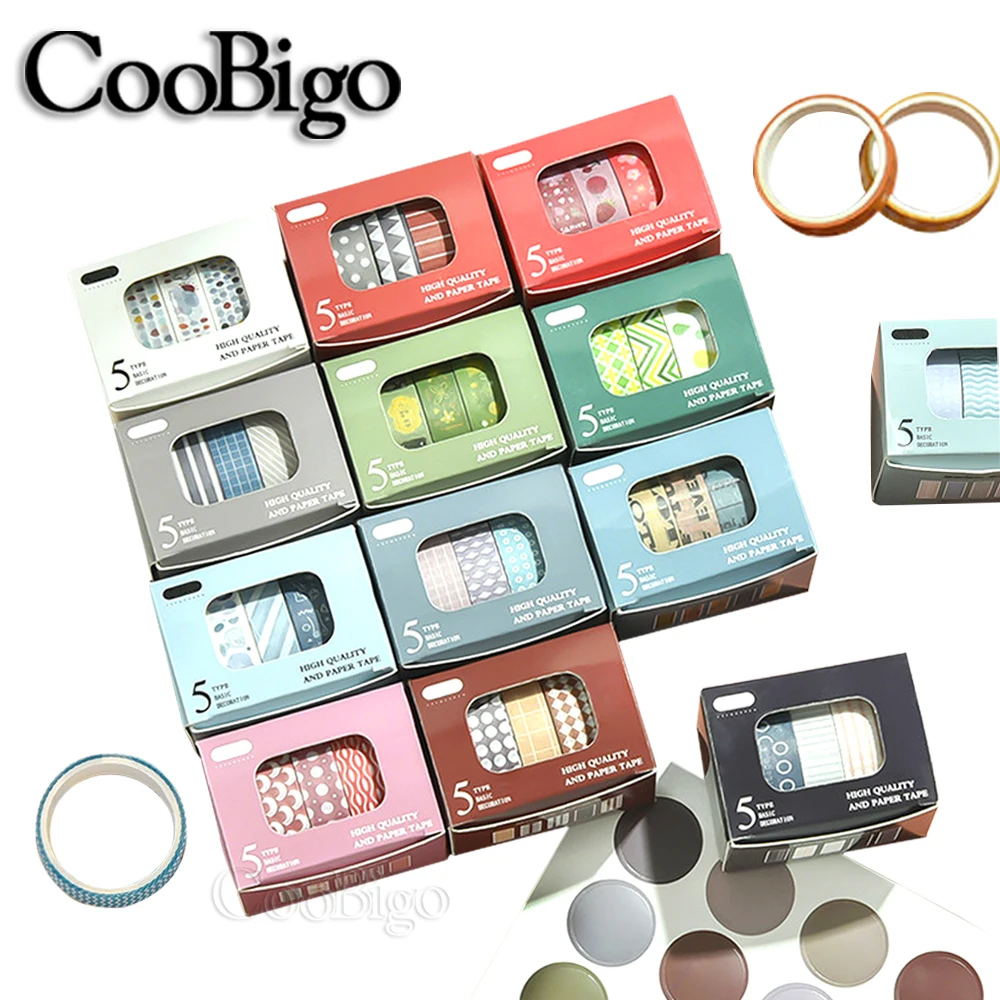 5PCS/Box Cute And Simple Washi Tape Scrapbooking Stationery School Supplies Geometric Fruit Sticker Journal Aesthetic Material
5PCS/Box Cute And Simple Washi Tape Scrapbooking Stationery School Supplies Geometric Fruit Sticker Journal Aesthetic Material