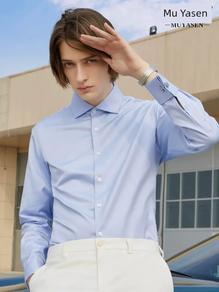 Pure Business French White Men's Long Sleeved Wrinkle Resistant Professional Dress, Gentleman Windsor Collar, All Cotton Shirt,
Pure Business French White Men's Long Sleeved Wrinkle Resistant Professional Dress, Gentleman Windsor Collar, All Cotton Shirt,