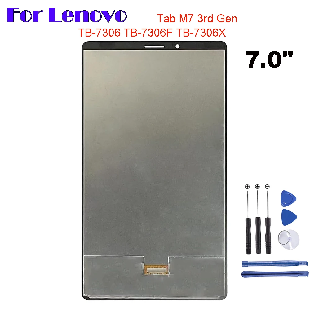 

Original For Lenovo Tab M7 3rd Gen 7.0" TB-7306 TB-7306F TB-7306X 7306 7306F LCD Display Touch Screen Digitizer Glass Assembly