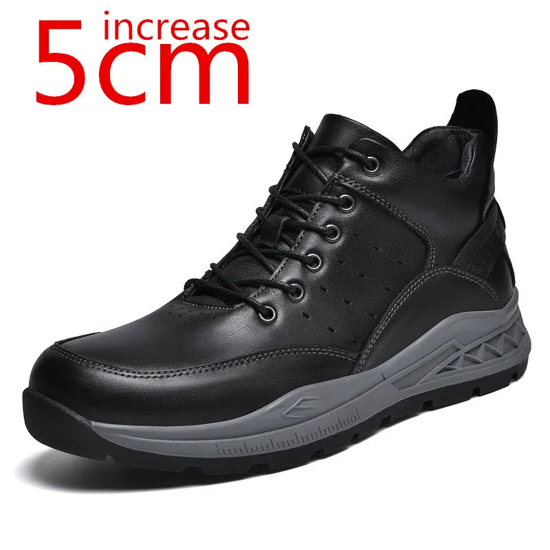 Men Daily Sport Casual Shoes Increase 5cm Korean Fashion Trend Thick Soled Black Sneakers Loafers Genuine Leather Elevator Shoes
Men Daily Sport Casual Shoes Increase 5cm Korean Fashion Trend Thick Soled Black Sneakers Loafers Genuine Leather Elevator Shoes