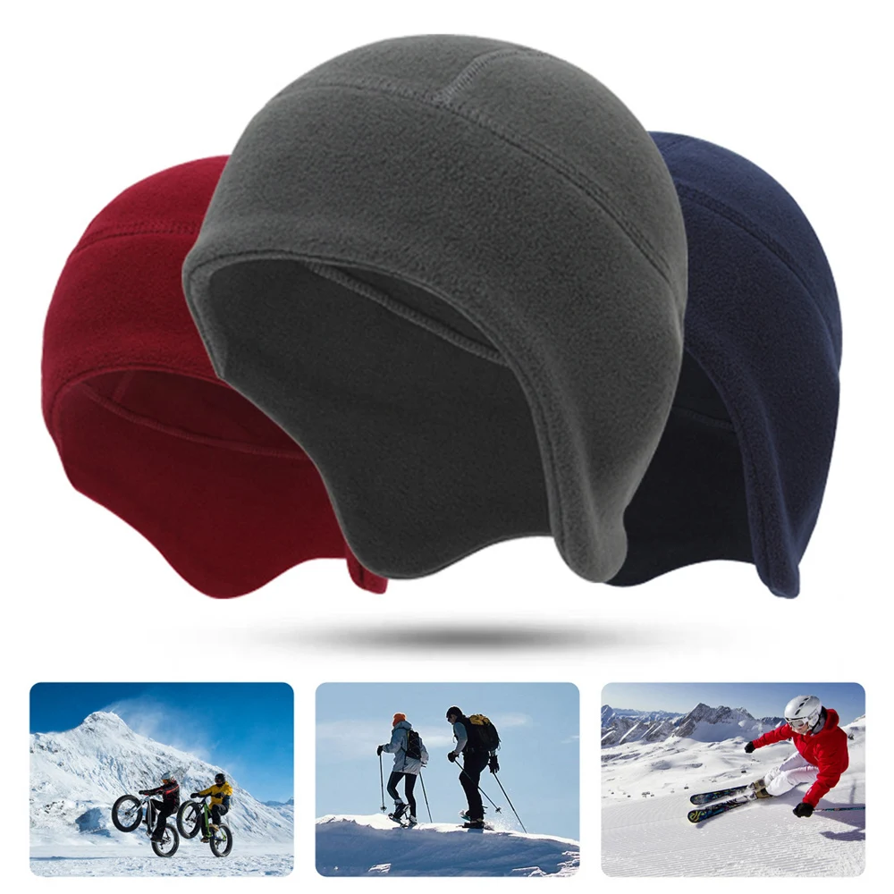 

Winter Warm Ear Cover Cap Soft Men Women Ski Snowboard Cycling Skin-friendly Beanies Hiking Polar Fleece Running Windproof Hat