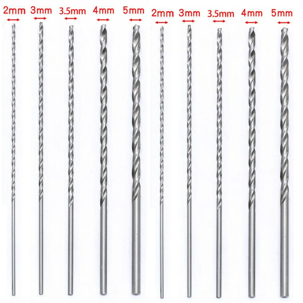 10 PCS HSS T Wist Drill Extra Long High Speed Steel Drill Bit Set 2mm/3mm/3.5mm/4mm/5mm Bits For Tile Stone Brick Hole Driling
10 PCS HSS T Wist Drill Extra Long High Speed Steel Drill Bit Set 2mm/3mm/3.5mm/4mm/5mm Bits For Tile Stone Brick Hole Driling