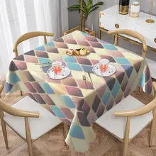 Colorful Rhombus Pattern For Restaurant Party High Quality Water Repellent Fabric Tablecloth Can Be Customized
Colorful Rhombus Pattern For Restaurant Party High Quality Water Repellent Fabric Tablecloth Can Be Customized