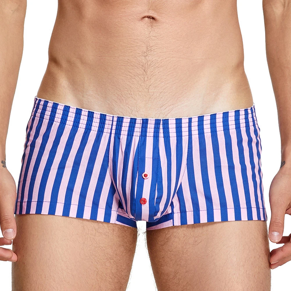 1pc New Men's Cotton Striped Boxer Shorts Underwear Low Rise Loose U-convex Pouch Home Shorts Trunks Briefs Man Panties
1pc New Men's Cotton Striped Boxer Shorts Underwear Low Rise Loose U-convex Pouch Home Shorts Trunks Briefs Man Panties