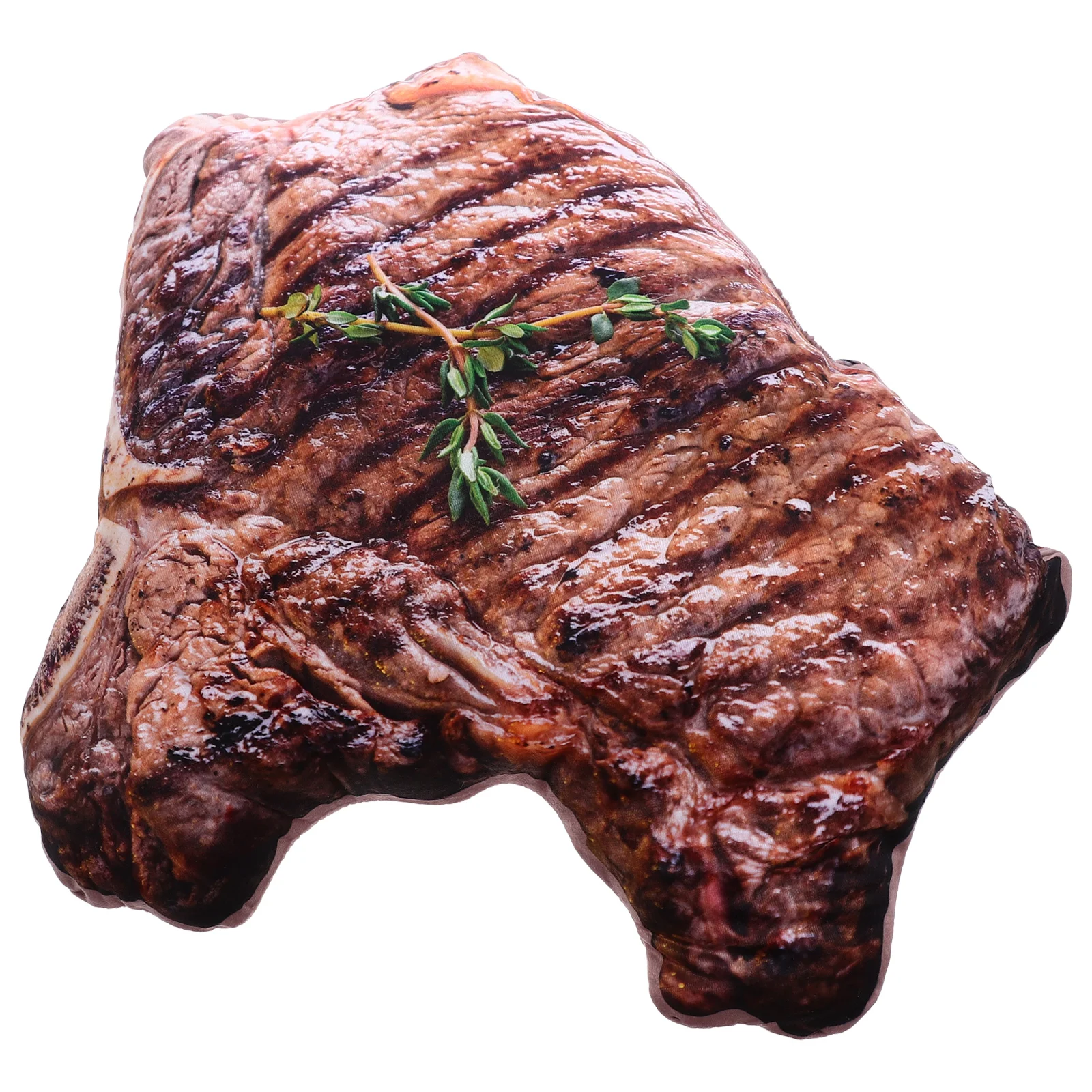 

Steak Pillow Plush Toy Lovely Food Hugging Back Shape Stuffed Pp Cotton Bed Pillows