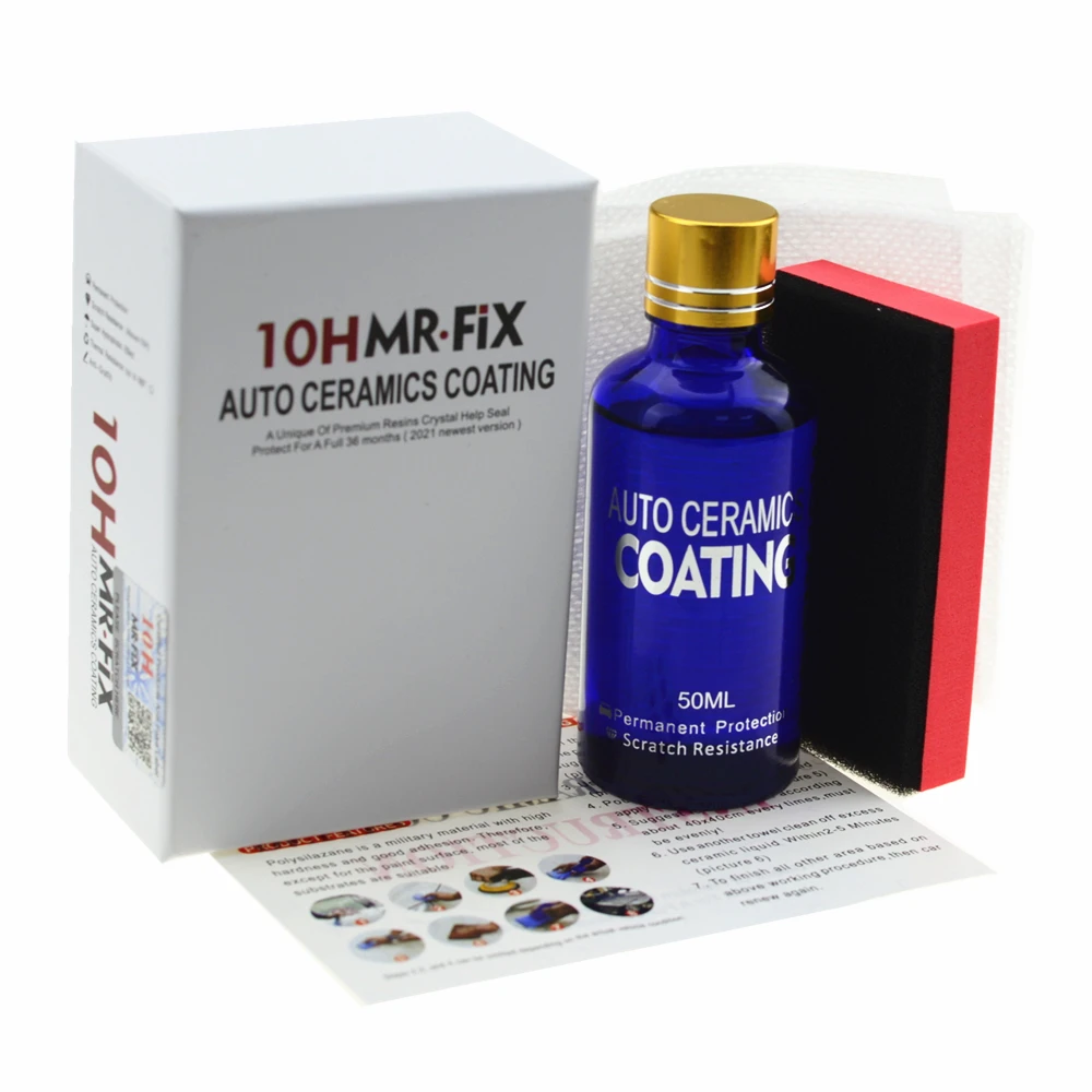 10H Car Ceramic Coating Polishing Wax Hydrophobic Paint Care Durability Anti-Corrosion Plated Crystal 50ml Liquid Glass Coating
10H Car Ceramic Coating Polishing Wax Hydrophobic Paint Care Durability Anti-Corrosion Plated Crystal 50ml Liquid Glass Coating