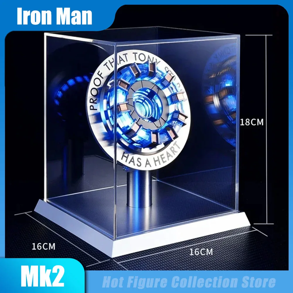 

Mk1 Mk2 Avengers Iron Man Arc Reactor 1:1 Tony Stark Heart Mk50 Chest Lamp Super Hero Figure Statue Metal Model Xmas Toys Gifts