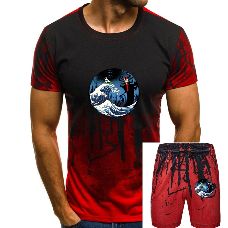 

T Shirt Samurai Jack The Great Battle Men Pre Cotton Short Sleeve Tee Shirts Simple Style Men'S Cool Tshirt Plus Size 019097