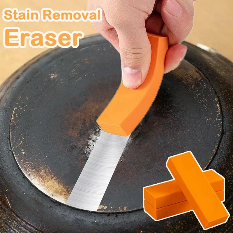 

4Pcs Easy Limescale Eraser Bathroom Glass Rust Remover Rubber Kitchen Toilet Rust Brush Household Kitchen Cleaning Tools