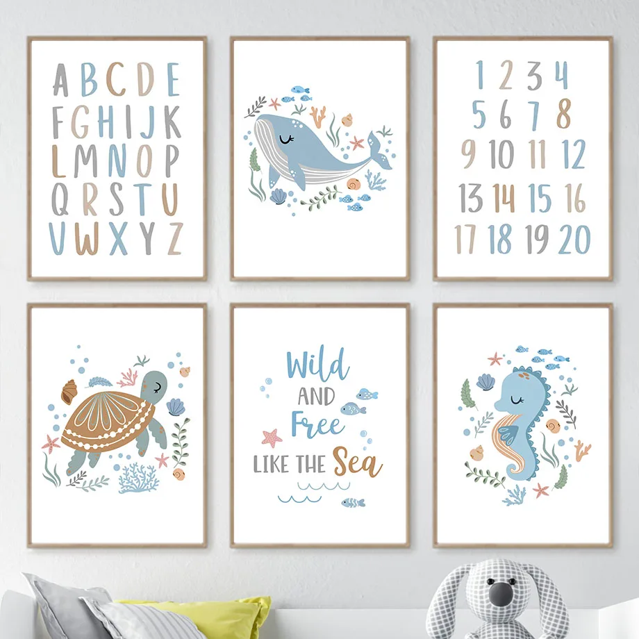 Whale Turtle Seahorse Octopus Nursery Wall Art Canvas Painting Nordic Posters And Prints Wall Pictures For Baby Kids Room Decor
Whale Turtle Seahorse Octopus Nursery Wall Art Canvas Painting Nordic Posters And Prints Wall Pictures For Baby Kids Room Decor
