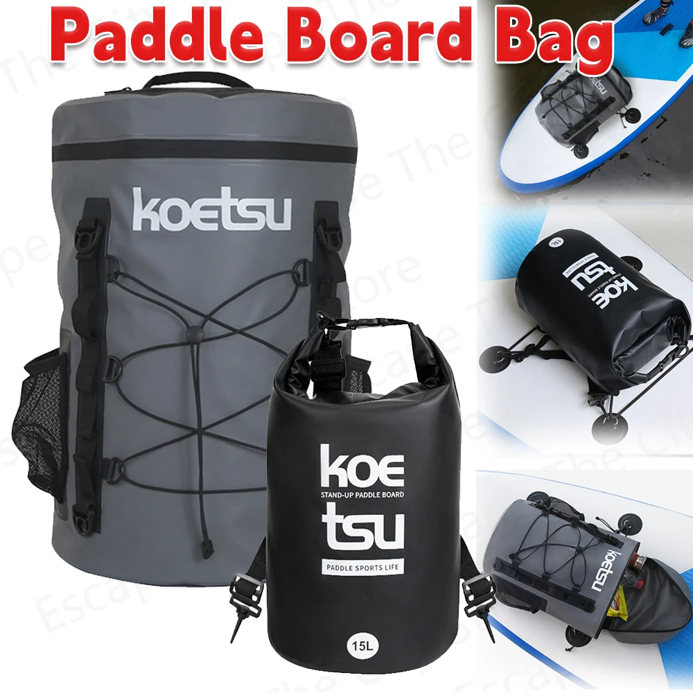 15/40L Paddle Board Deck Bag Waterproof Storage Bag Large Capacity Dry Sack For Stand-Up Paddleboard And Kayaking Accessories 보트
15/40L Paddle Board Deck Bag Waterproof Storage Bag Large Capacity Dry Sack For Stand-Up Paddleboard And Kayaking Accessories 보트
