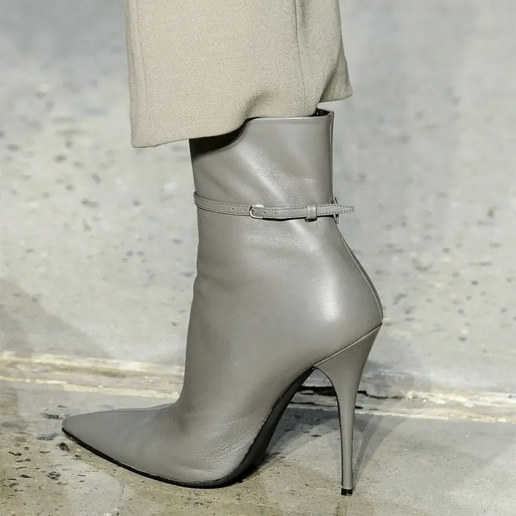 Leather Stiletto Boots Pointed Toe Buckle Ankle Boots Pointed Toe Fashion Sexy Women Spring Classic Casual Shoes New 2024
Leather Stiletto Boots Pointed Toe Buckle Ankle Boots Pointed Toe Fashion Sexy Women Spring Classic Casual Shoes New 2024