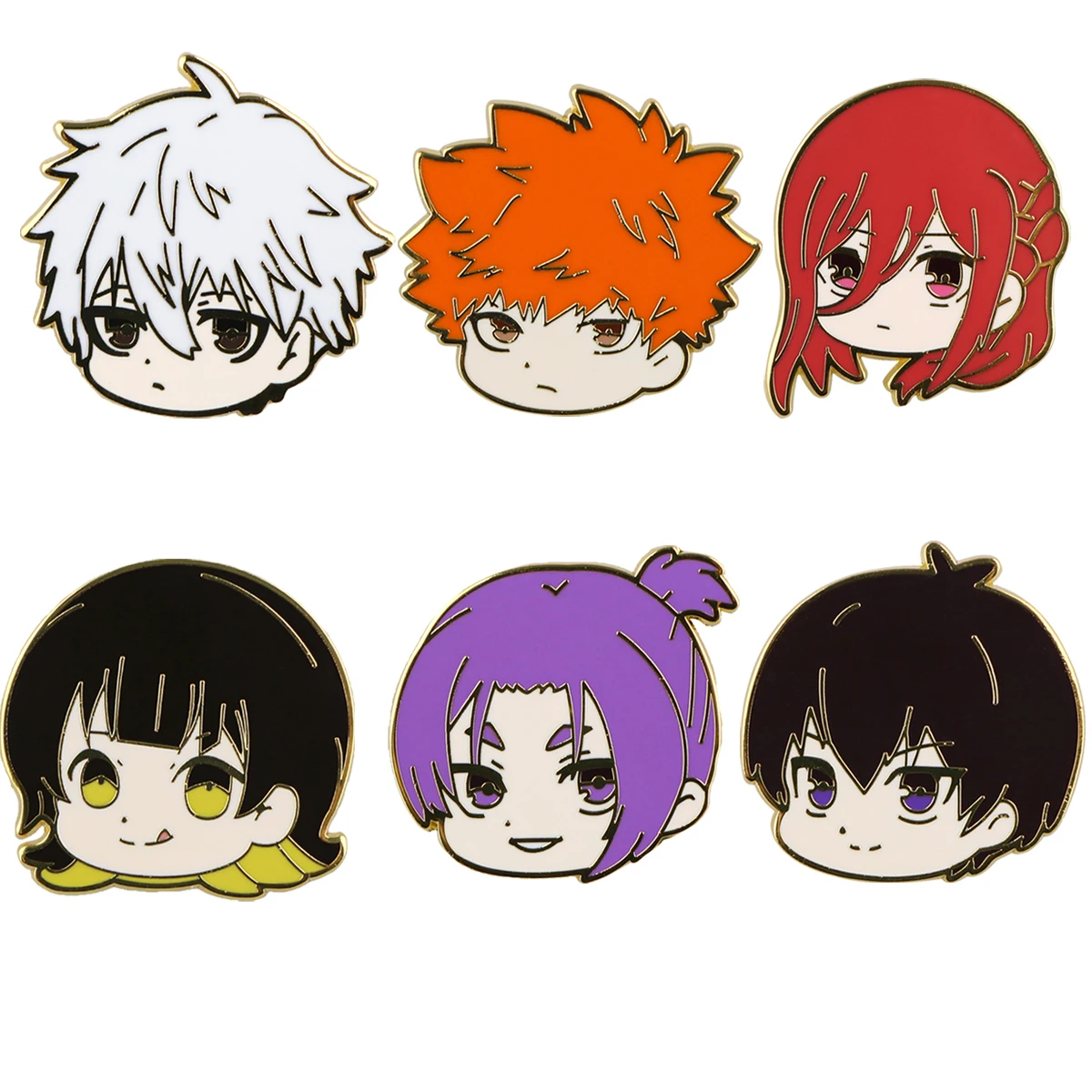 

Cute Anime Hard Enamelled Brooches Cool Character Pins Clothing Backpack Lapel Badges Fashion Jewelry Accessories Gifts