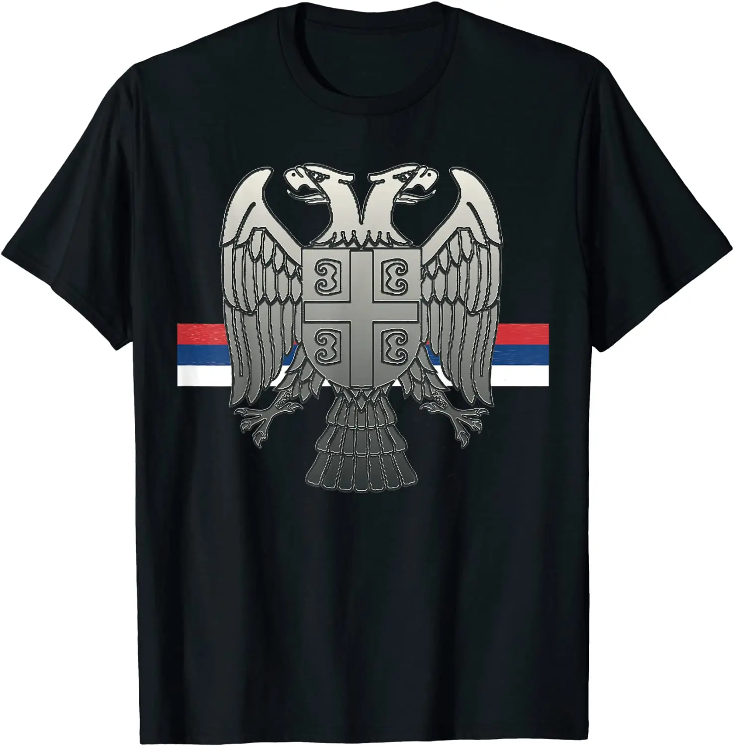 Serbian Cross and National Eagle T Shirt. High Quality Cotton, Large Sizes, Breathable Top, Loose Casual T-shirt S-3XL
Serbian Cross and National Eagle T Shirt. High Quality Cotton, Large Sizes, Breathable Top, Loose Casual T-shirt S-3XL