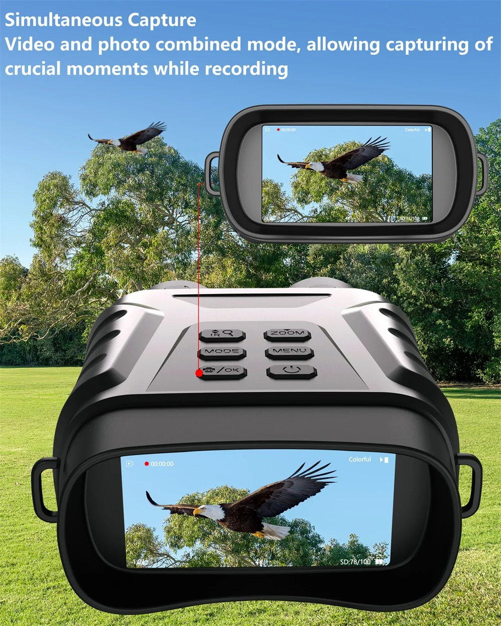 Binocular de visión nocturna infrarroja 4K UHD binoculares digitales profesionales para caza Camping 9 Binocular de visión nocturna infrarroja Binocular de visión nocturna infrarroja 4K UHD binoculares digitales profesionales para caza Camping » Binocular de visión nocturna infrarroja