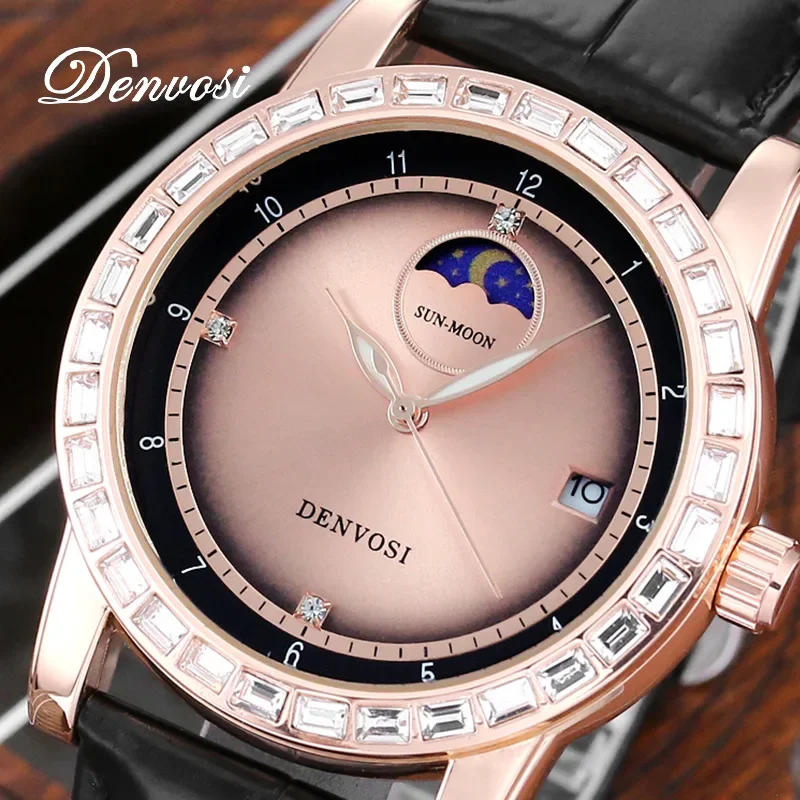 Danfos Fashion Retro Women's Watch Calendar Danishi Sun Moon Star Night Light Luxury Ladies WristWatch Reloj Para Mujer
Danfos Fashion Retro Women's Watch Calendar Danishi Sun Moon Star Night Light Luxury Ladies WristWatch Reloj Para Mujer