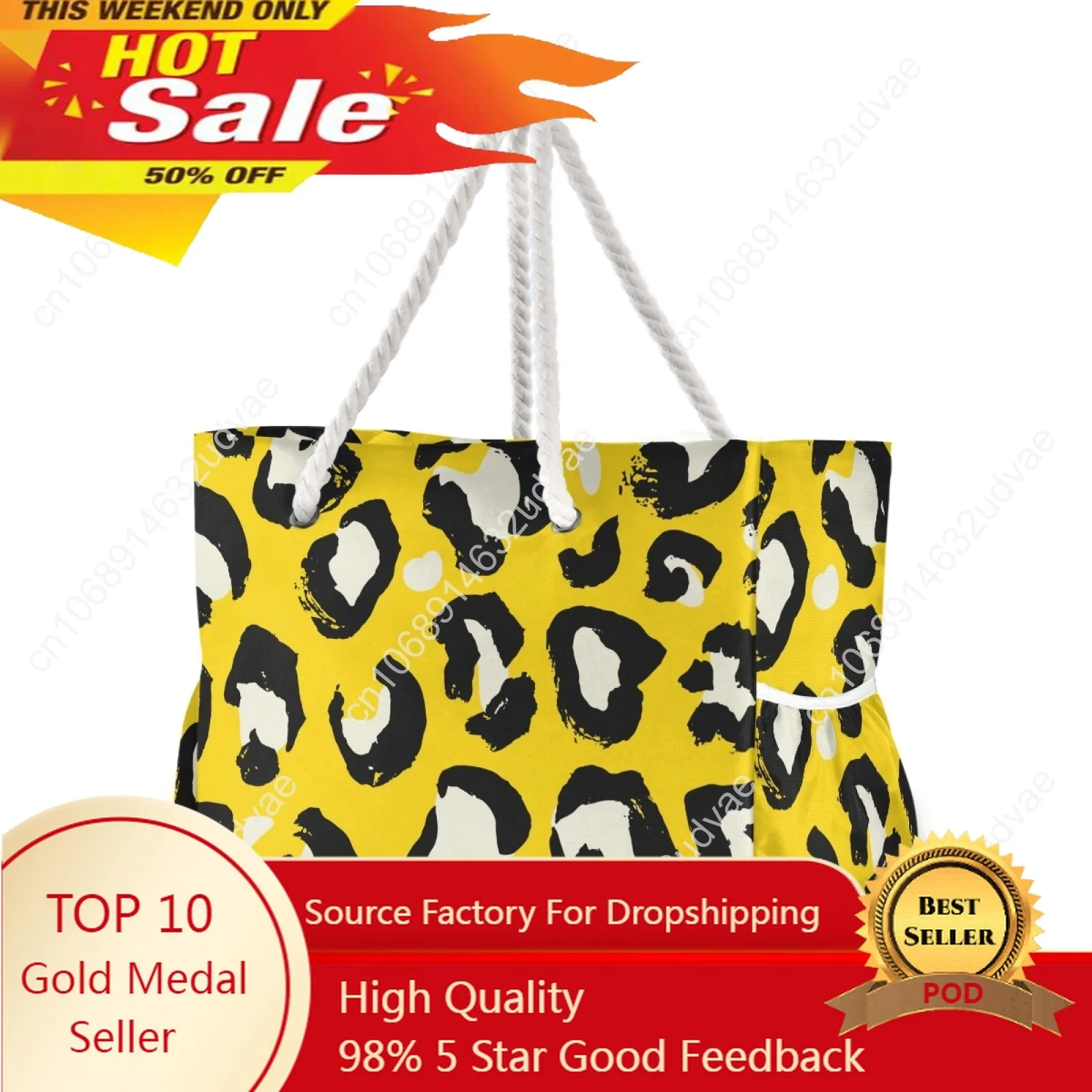 

Дизайнерская Брендовая женская сумка-тоут, саквояж на плечо, Пляжная Вместительная женская сумочка, нейлоновая леопардовая сумка для покупок