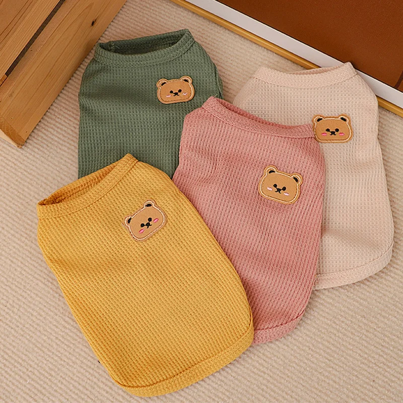 Summer Pet Dog Vest Bear Print Dogs Clothes Thin Pet Pullover Puppy Small Dog Breathable Knitting French Bulldog Chihuahua Pug
Summer Pet Dog Vest Bear Print Dogs Clothes Thin Pet Pullover Puppy Small Dog Breathable Knitting French Bulldog Chihuahua Pug