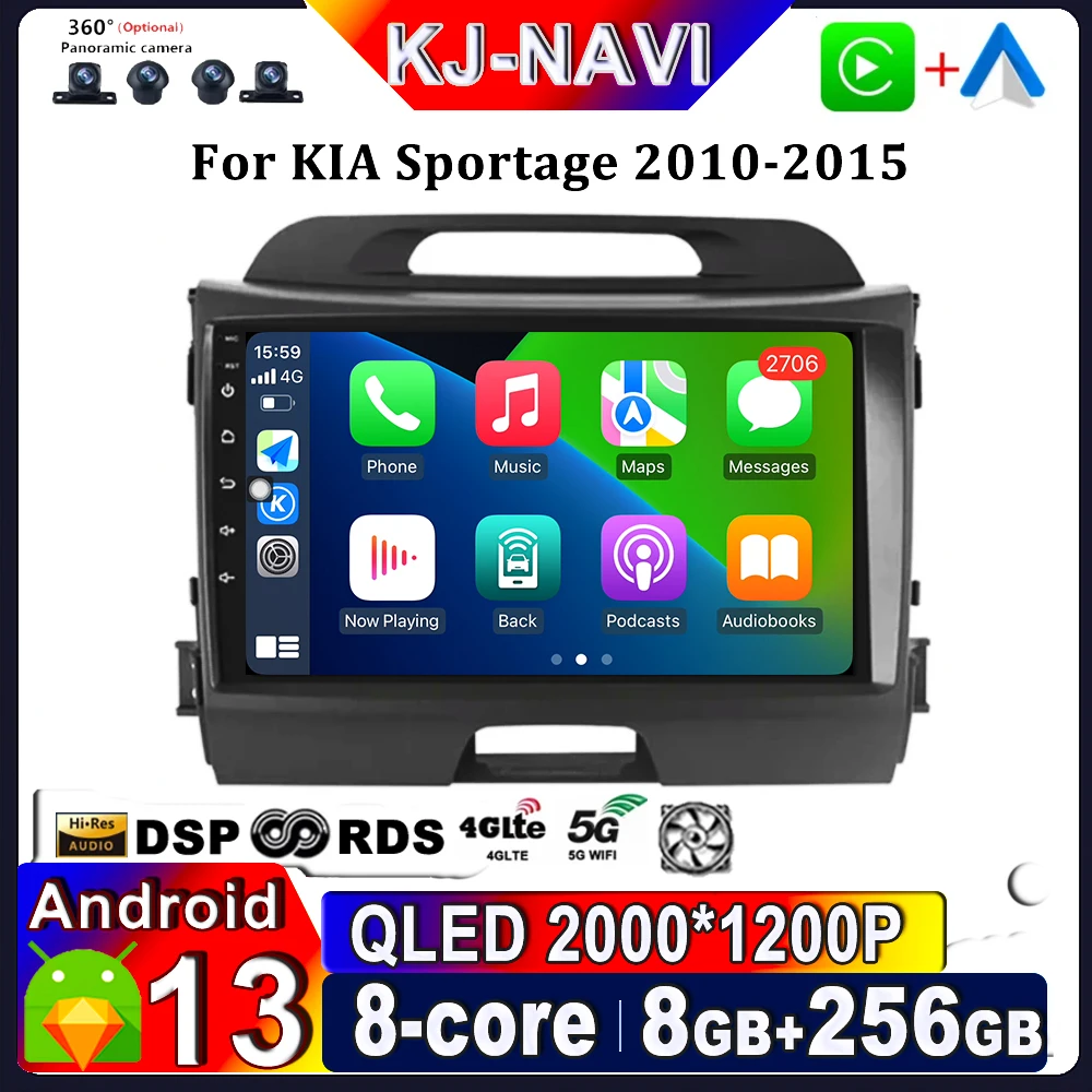 Android 13 для KIA Sportage 3 2010 - 2015 GPS навигация Сенсорный экран беспроводной Carplay Автомобильный мультимедийный автомобильный радиоплеер DSP WIFI
Android 13 для KIA Sportage 3 2010 - 2015 GPS навигация Сенсорный экран беспроводной Carplay Автомобильный мультимедийный автомобильный радиоплеер DSP WIFI
