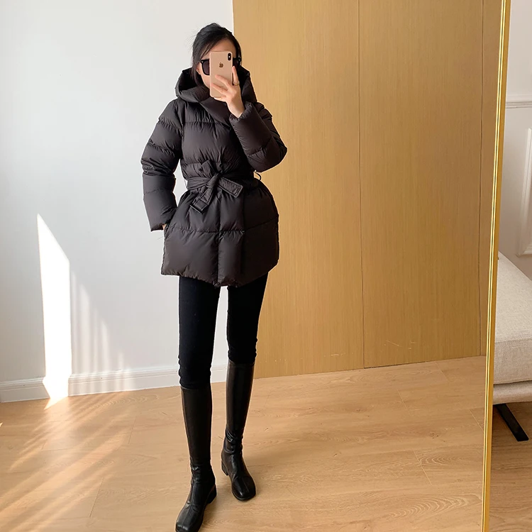 Winter Women's Down Jackets Ultra Light Warm Casual Coat Female Puffer Jacket With Belt Plus Size Hooded Short Parka 24 Mallzona S296954ba14ff4fae89b388d1181b1028P Winter Women's Down Jackets Ultra Light Warm Casual Coat Female Puffer Jacket With Belt Plus Size Hooded Short Parka Mallzona