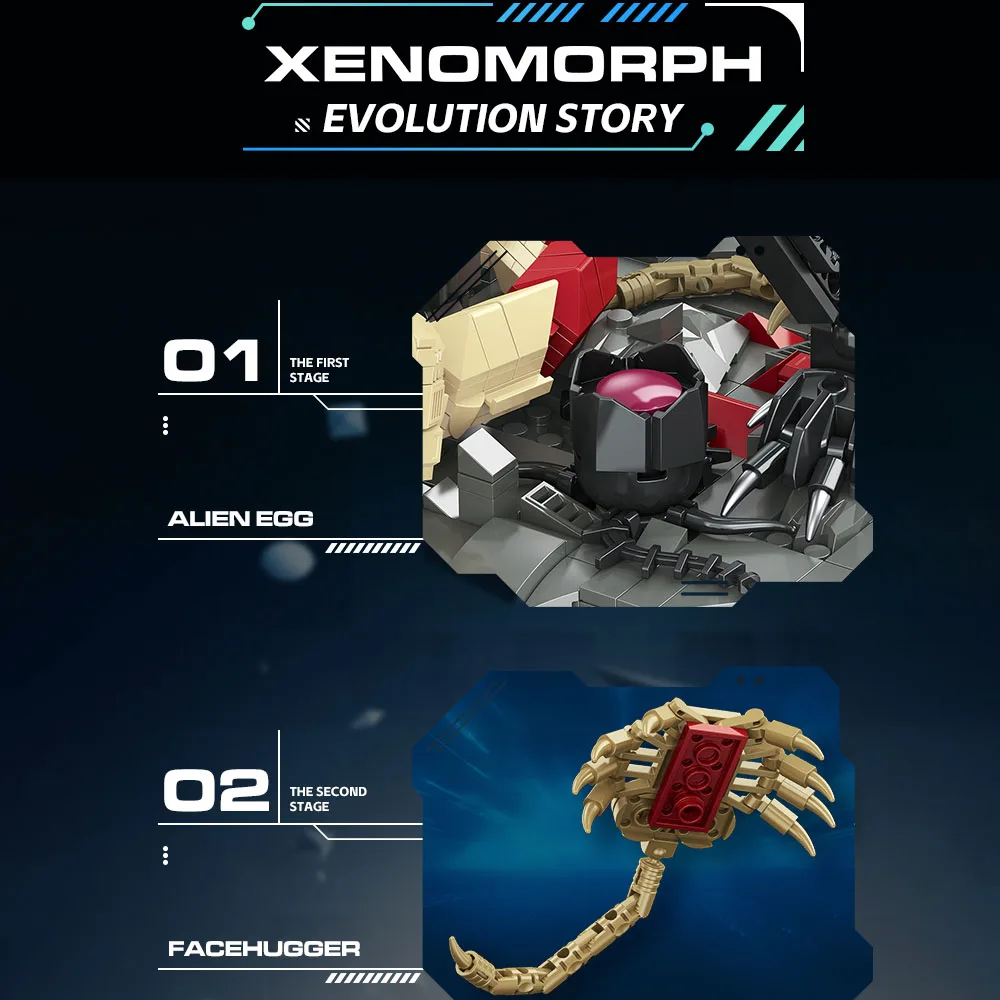 creative expert Battle robot Alien moc Building Block Xenomorph model toy Star Beast birthday New Year gifts Christmas 882pcs creative expert Battle robot Alien moc Building Block Xenomorph model toy Star Beast birthday New Year gifts Christmas 882pcs