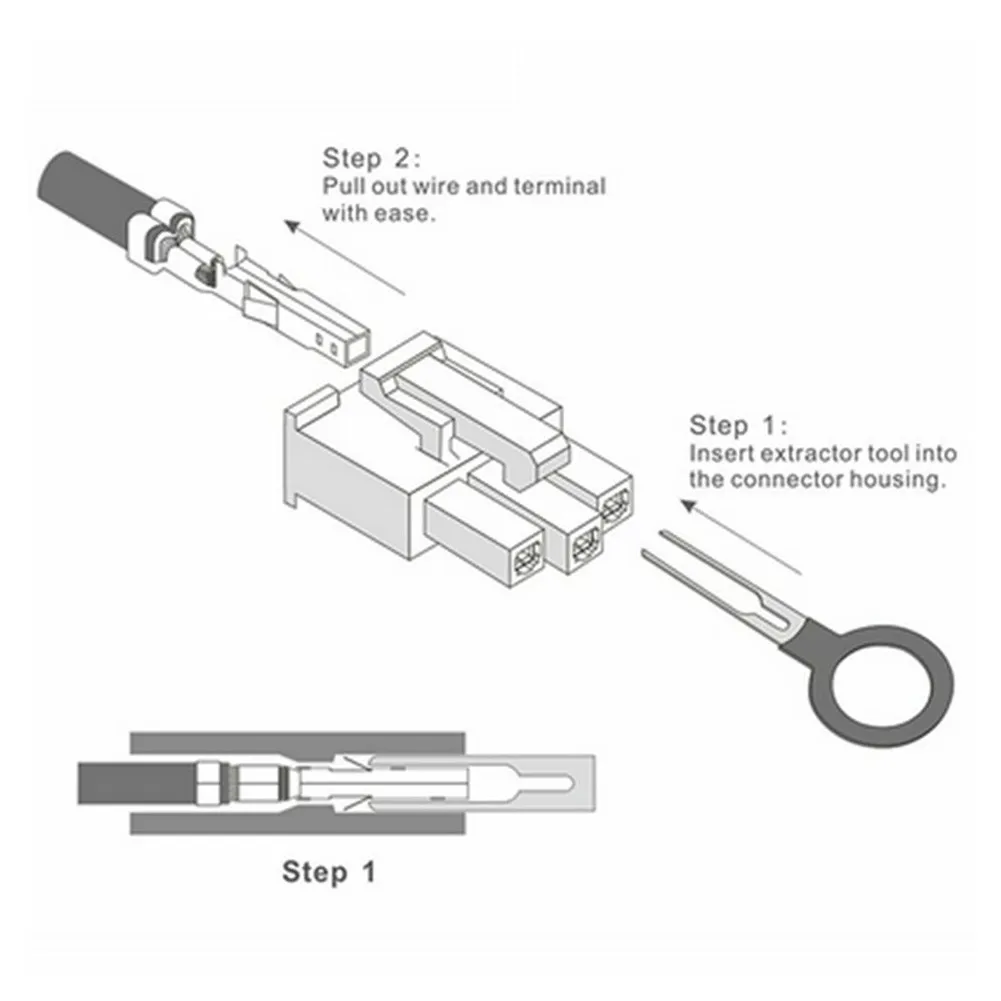 59pcs Removal Tool Car Connector Electrical Equipment Harness repair Terminal Wiring Set Stainless Steel Useful
59pcs Removal Tool Car Connector Electrical Equipment Harness repair Terminal Wiring Set Stainless Steel Useful