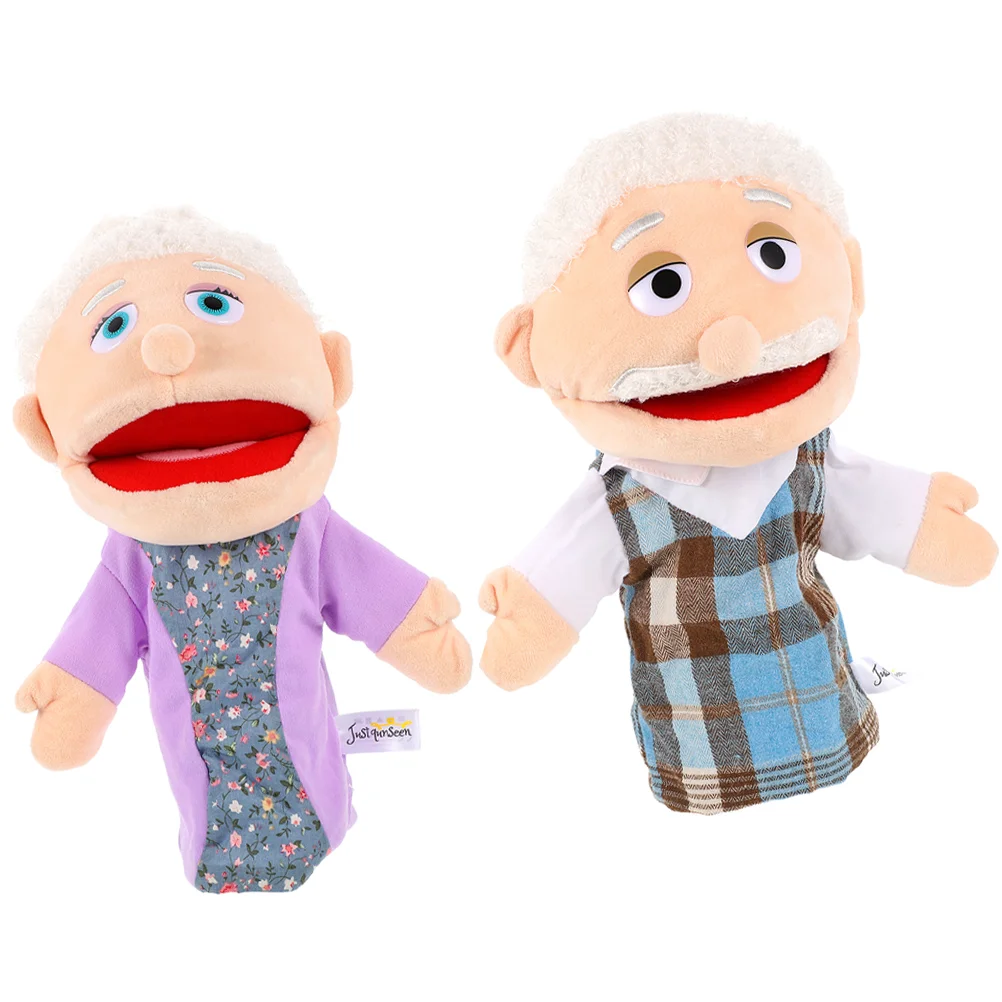 

Hand Puppet Plush Grandparents Puppets Toys Family Members Grandpa Grandma Interactive Toy Kids Toddler Baby Storytelling Story