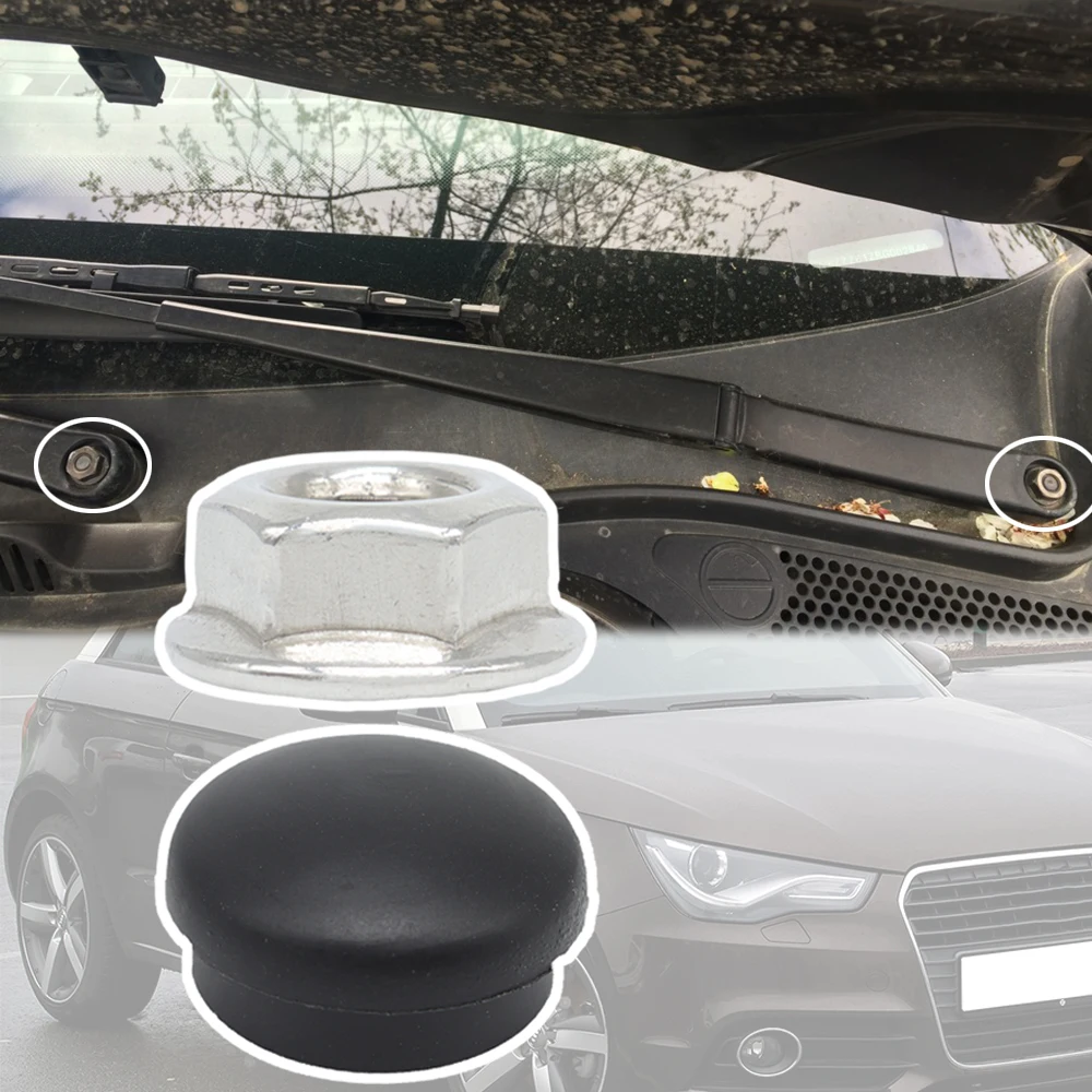 

Car Front Windscreen Wiper Arm Cap Bolt Rocker Cover Screw Nut For Audi A1 8X 2010 2011 2012 2013 2014 2015 - 2018 Accessories