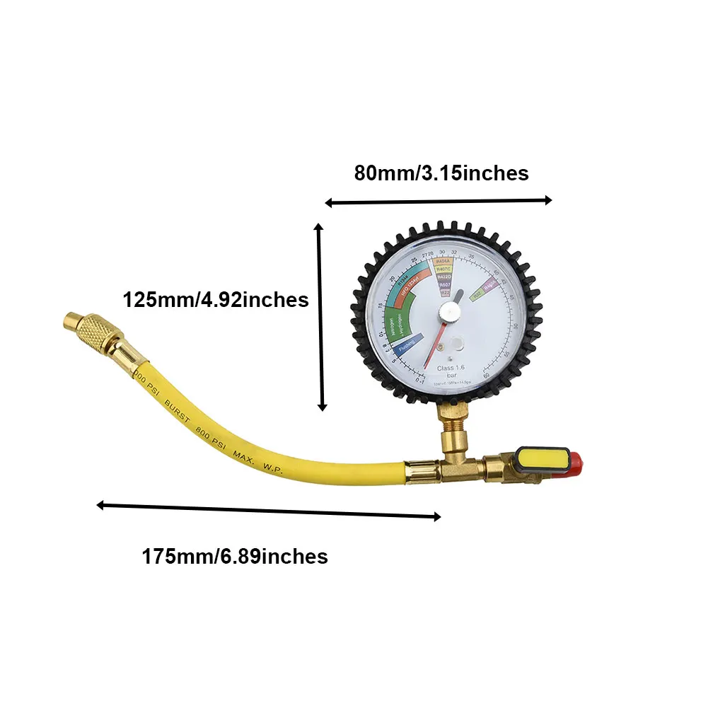 1Pc Pressure Gauge Air Conditioners Brass 1/4 SAE Inch 80mm/3.15\\\" Accurate Refrigeration Reliable Replacement
1Pc Pressure Gauge Air Conditioners Brass 1/4 SAE Inch 80mm/3.15\\\" Accurate Refrigeration Reliable Replacement