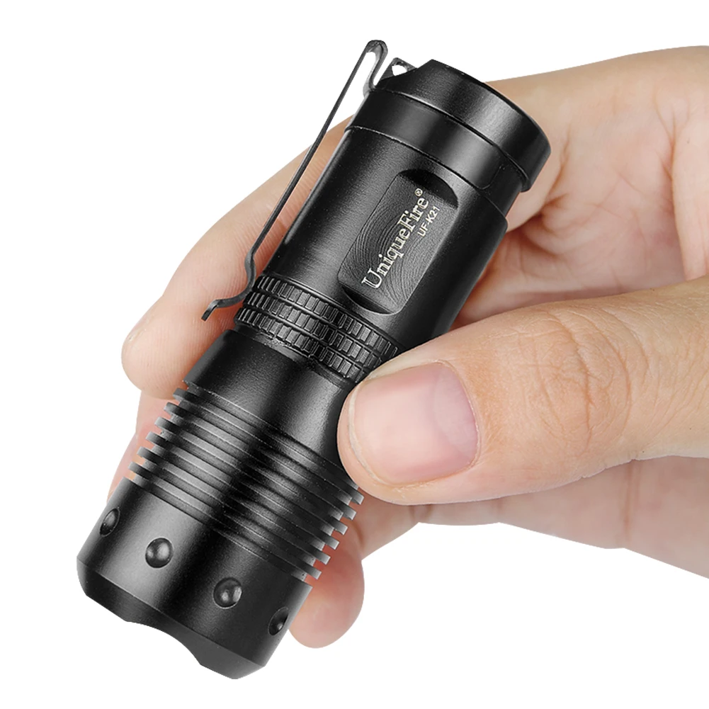 

UniqueFire K21 Mini LED Flashlight 2200lm Portable 16340 Small Torch 5 Mode Light Rotary Switch with Magnet Tail Lantern