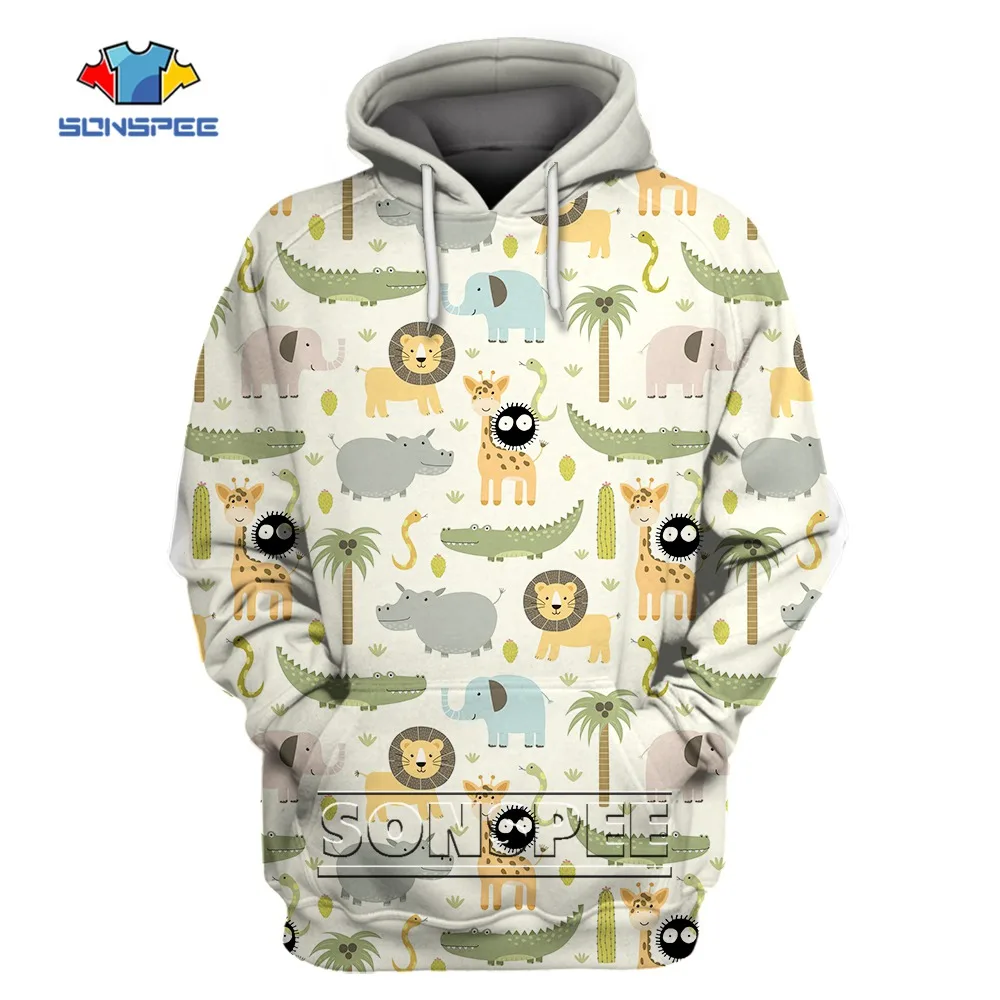3D Printing Harajuku Cartoon Kawaii Women's Hoodie Fashion Trend New African Savannah Animal Lion Giraffe Hooded Pullover Male
3D Printing Harajuku Cartoon Kawaii Women's Hoodie Fashion Trend New African Savannah Animal Lion Giraffe Hooded Pullover Male