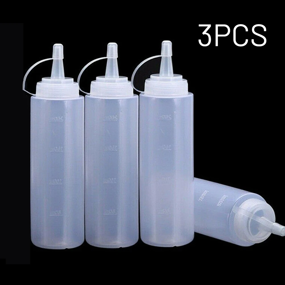 3pcs Squeeze Bottles Plastic Clear Squeeze Bottle Condiment Dispenser Restaurant Sauce Ketchup Salad Bottle Dispenser
3pcs Squeeze Bottles Plastic Clear Squeeze Bottle Condiment Dispenser Restaurant Sauce Ketchup Salad Bottle Dispenser