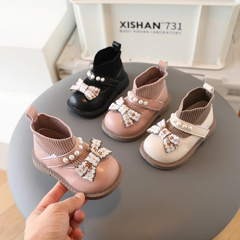 Girls Leather Shoes Cute Bow Pearl Kids Princess Shoes Soft Bottom Toddler Girl Shoes First Walkers
Girls Leather Shoes Cute Bow Pearl Kids Princess Shoes Soft Bottom Toddler Girl Shoes First Walkers