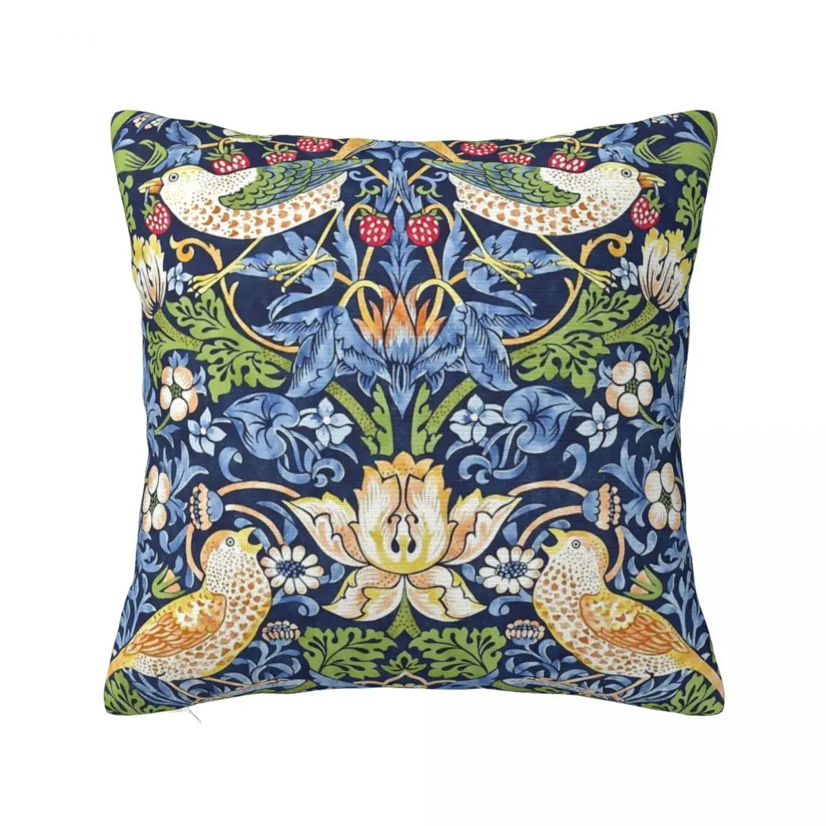 

William Morris - Strawberry Thief Throw Pillow Sofa Cushions Cover Decorative Cushion Cover