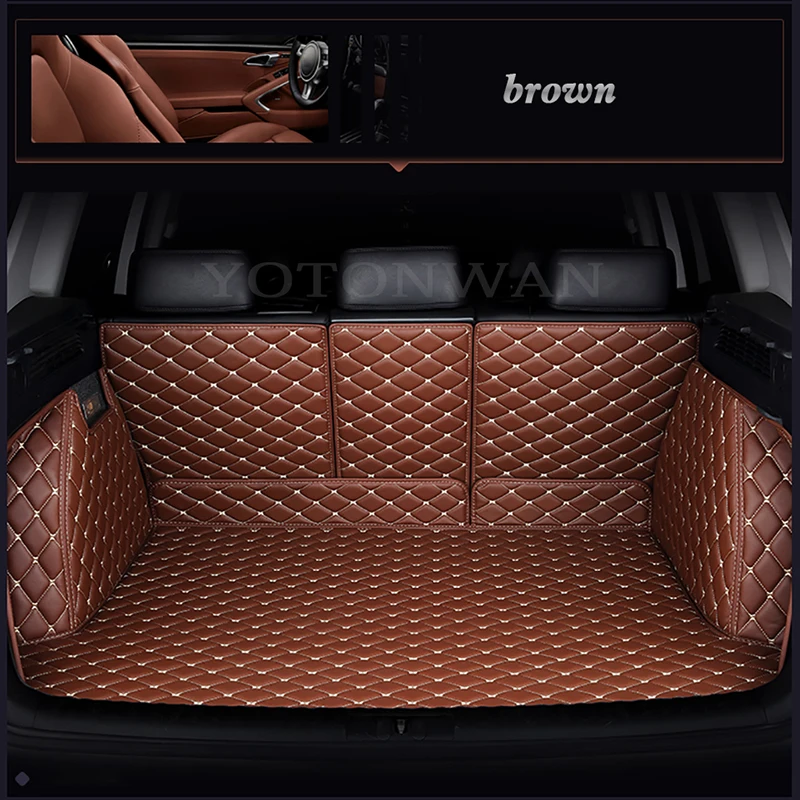 

YOTONWAN Full Coverage Custom Made Car Trunk Mat For Audi All Medels A6L R8 Q3 Q5 Q7 S4 RS TT Quattro A7 A8 A3 A4 A5 Auto Parts