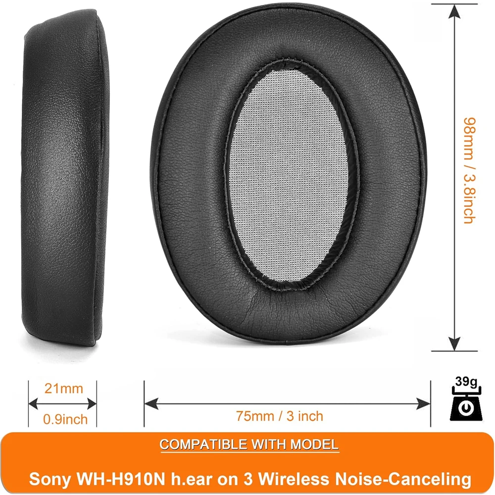 Earpads Compatible with SONY WH-H910N Protein leather Memory foam Ear Pads Cushions Replacement Over-Ear Headphones Soft Pro Earpads Compatible with SONY WH-H910N Protein leather Memory foam Ear Pads Cushions Replacement Over-Ear Headphones Soft Pro