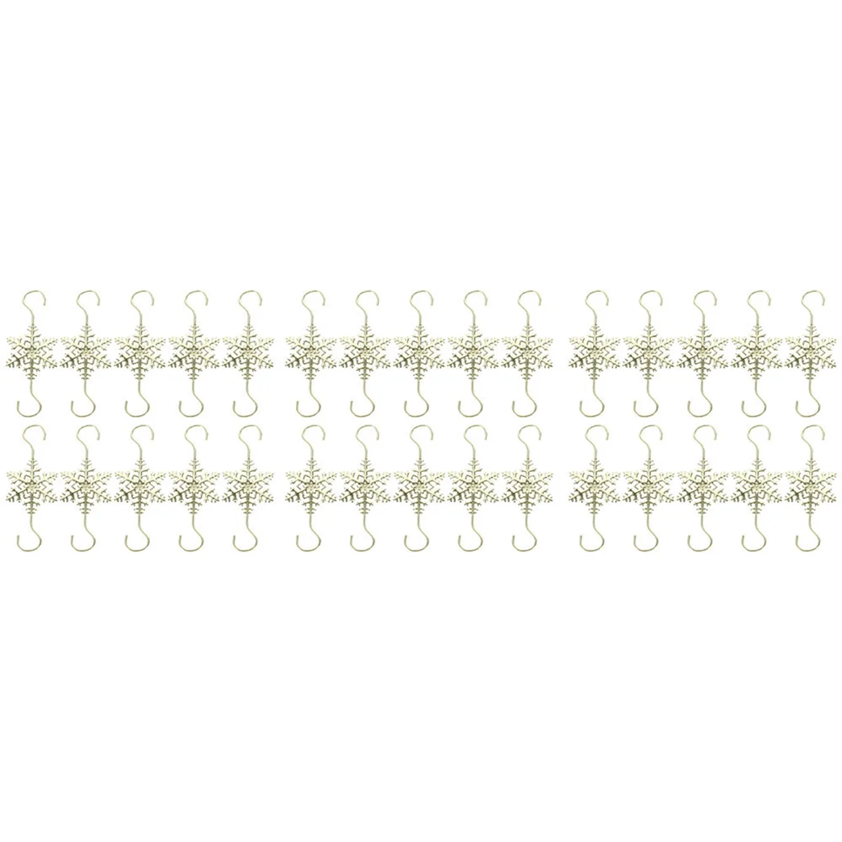 Desk Top Decor 30Pcs Snowflake Tree Ornament Hooks Decorating Hangers Metal Wire Ornament Hooks Gold
Desk Top Decor 30Pcs Snowflake Tree Ornament Hooks Decorating Hangers Metal Wire Ornament Hooks Gold