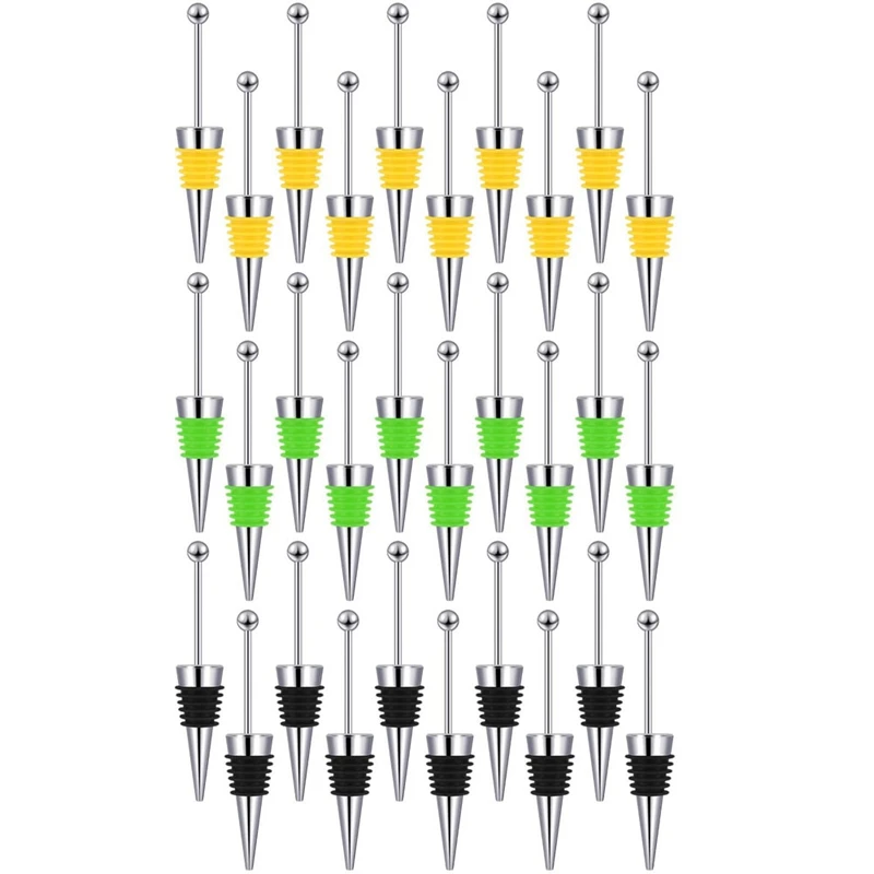 30 Pcs Beadable Wine Stoppers For Wine Bottles Decorative Beaded Wine Bottle Stopper For Beverage Gifts Holiday Party
30 Pcs Beadable Wine Stoppers For Wine Bottles Decorative Beaded Wine Bottle Stopper For Beverage Gifts Holiday Party