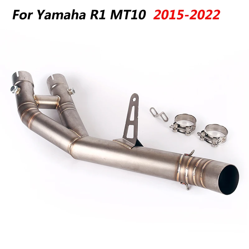 Motorcycle Middle Connect Tube Exhaust Link Pipe Stainless Steel Modified Slip On 60MM Muffler Tip For Yamaha R1 MT10 2015-2022
Motorcycle Middle Connect Tube Exhaust Link Pipe Stainless Steel Modified Slip On 60MM Muffler Tip For Yamaha R1 MT10 2015-2022