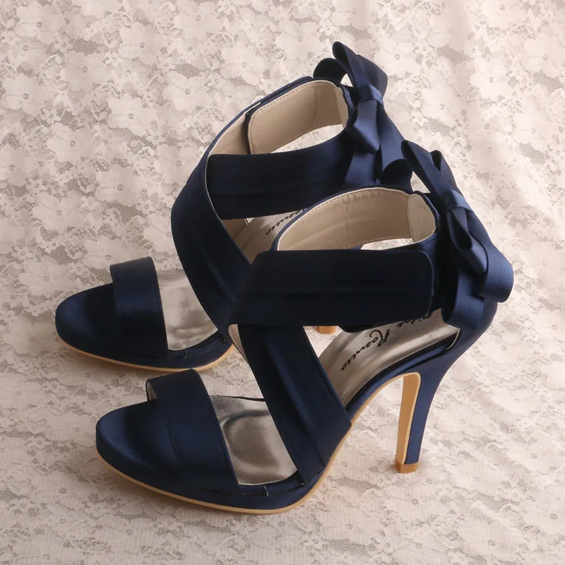 22 Colors Bridal Made Shoes Open Toe Navy Wedding Shoes Sandals with Zipper
22 Colors Bridal Made Shoes Open Toe Navy Wedding Shoes Sandals with Zipper