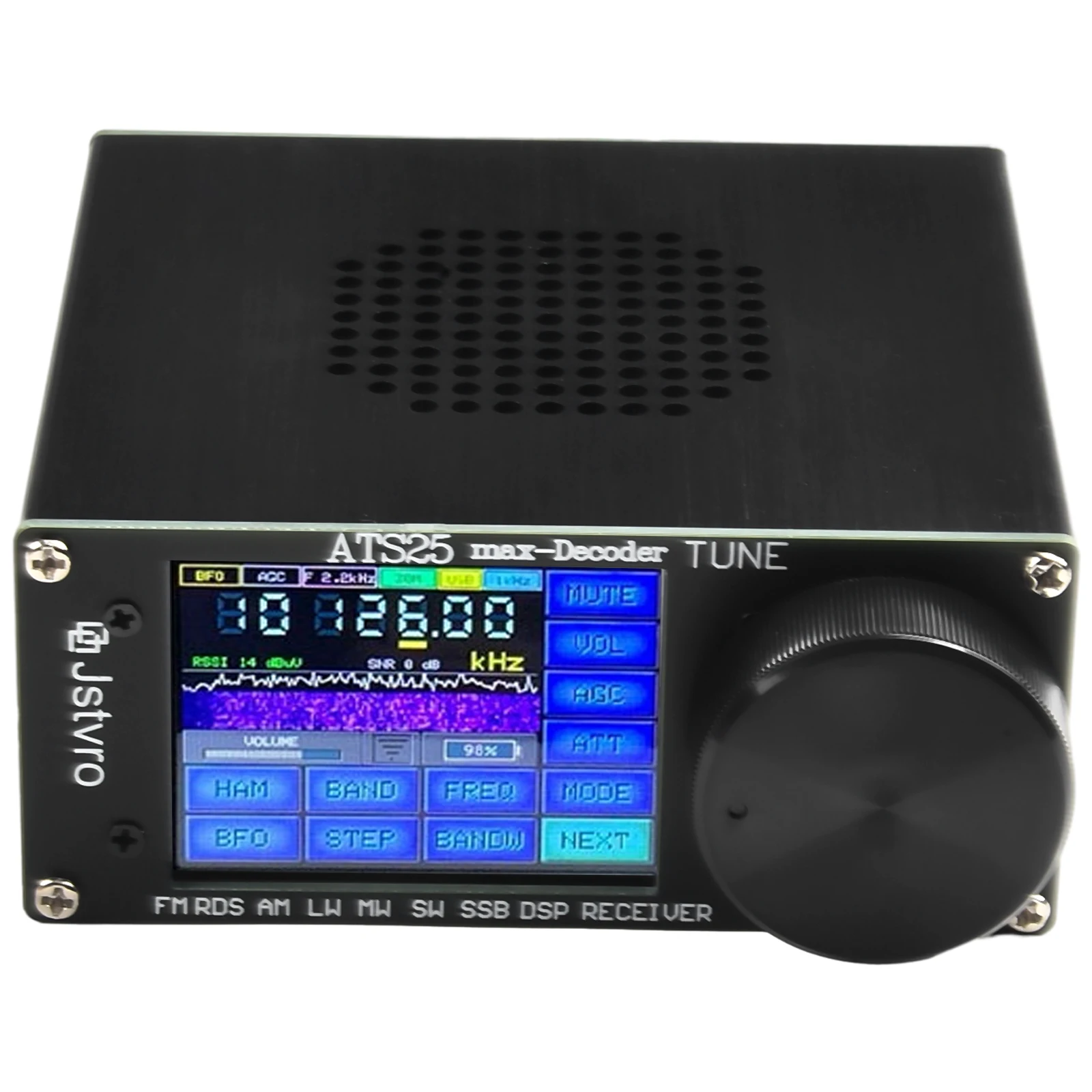 New Radio Receiver Kit 1xRadio Receiver Kit Black 120*115*48mm 153-500KHz 1730-30000KHz 64-108MHz/RDS Function
New Radio Receiver Kit 1xRadio Receiver Kit Black 120*115*48mm 153-500KHz 1730-30000KHz 64-108MHz/RDS Function
